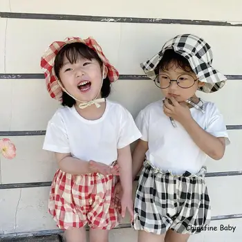 2020 metų Vasaros Naują korėjos Vaikų Pledas Trijų dalių Vyrų Ir Mergaičių Gobtuvu Mielas Kostiumas