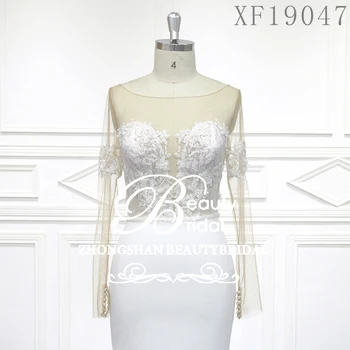 2020Beautybridal vestuvių suknelė pagal užsakymą pagaminti vestuvių weetheart nuo Peties grindų ilgis Vestido De Noiva XF19047