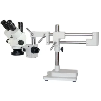 3.5 X-90X vienu metu-židinio Trinokulinis Pramonės Kontrolės Zoom Stereo Mikroskopas + Dukart Ranka Bumas Stendas