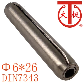 (6*26) DIN7343 / ISO8750 Spiralės pavasario pin ( Susukti pin), 100 vienetų/daug