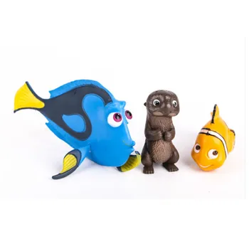 6pcs/set PVC žuviukas Nemo/Dory Animacinių filmų Žuvų Akvariumas Ornamentu Žuvų Bakas Mini Klounas Apdailos Skaičiai Namų Puošybai