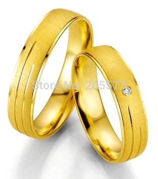Anillos geltonos aukso apkalos anel ouro Rankų darbo Aukščiausios Kokybės Titano vestuviniai žiedai, sužadėtuvių moterims
