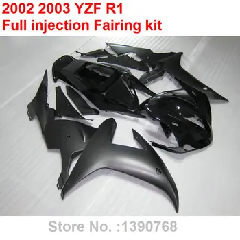 Antrinėje rinkoje kūno dalys purvasargiai už YAMAHA R1 2002 2003 matinis juodas motociklas lauktuvės rinkinys YZF R1 02 03 HZ36