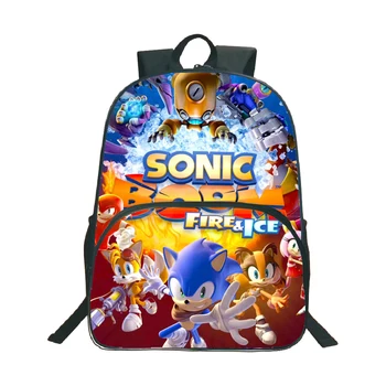 Aukštos Kokybės Sonic Mokyklos Kuprinė Populiarus Modelis Nešiojamojo Kompiuterio Kuprinė Paaugliams Vaikas Berniukų, Mergaičių Studentų Dienos Krepšiai