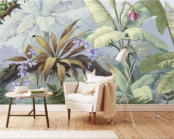 Beibehang Aukštos kokybės šilko audinio 3d tapetai high-end retro nostalgija rainforest freskos fone sienos papel sienų tapetai