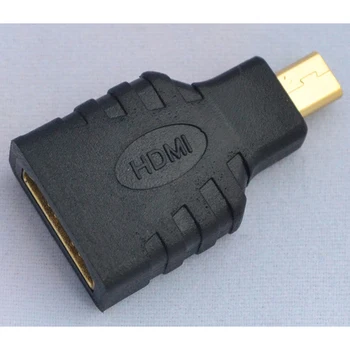 HDMI Micro HDMI + HDMI Mini Konverteris Auksą, Padengtą HD Pratęsimo Adapteris Jungtis, skirta Vaizdo TV HDTV 1080P