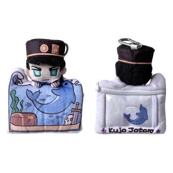 JoJo ' s Bizarre Adventure KUJO JOTARO DIO Animacinių filmų keičiamo dydžio Pliušinis Lėlės Pakabukas Maišelį Monetos rankinėje Žaislas Kawaii Kortelė, maišelis Cosplay dovana