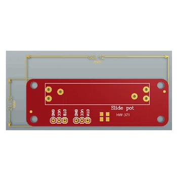 Mini Skaidrių Potenciometras 10 KΩ Linijinis Modulis, Dual Produkcija Mcu Arduino Rankos Avr Elektroninių Blokų Vieno Lusto Mini Modulis