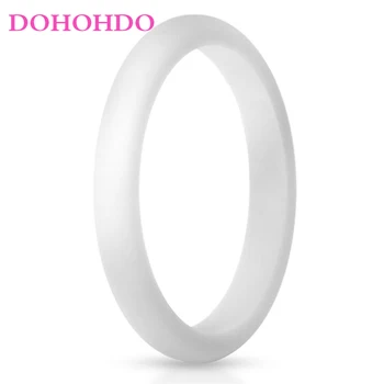 Nauja 2.7 mm, Maisto Klasės, FDA Silikono Žiedas 4-10 Dydis Hipoalergicznych Crossfit Lanksti Guma Piršto Žiedą, Moterims, Vestuvių Žiedai