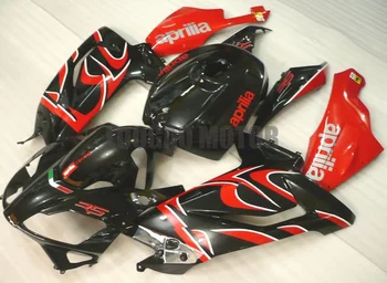 Įpurškimas, kėbulo raudona juoda Aprilia RS125RR RS4 RS125 kūno rinkiniai RSV125 RS 125 2006 m. 2007 m. 2008 m. 2009 m. 2010 m. 2011 Lauktuvės rinkinys