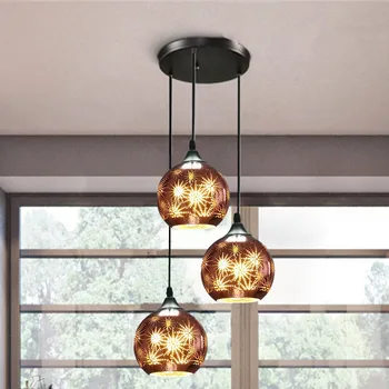 šiuolaikinių led stiklo kamuolys hanglamp deco maison pramoniniai priedai veltiniams, vilna lempa lempos virtuvės šviestuvai sieniniai šviestuvai valgomajame, miegamajame