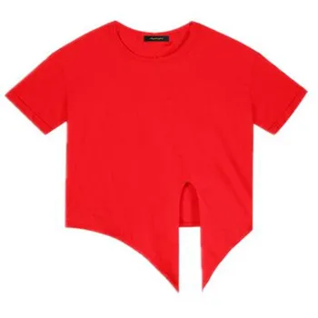 2019 m. Vasarą Moterys netinkamų transporto rūšių, T-marškinėliai,plius dydis S-5XL 6XL mados Apkarpyti Viršūnes,juoda raudona balta medvilnė t shirts,didelis cloting
