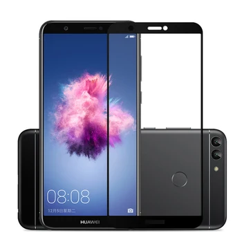 3D P Smart Grūdintas Stiklas Huawei P Smart Dual SIM PSmart 9H Visiškai Padengti Apsaugine Plėvele Screen Protector, P Smart