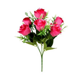 5 krūva gražių dirbtinių rožių šilko gėlės 