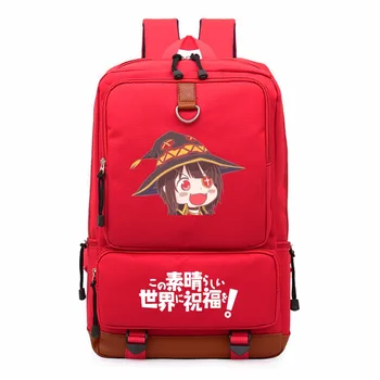 Anime KonoSuba Dievas laimina Šį Nuostabų Pasaulį Megumin kuprinė Mokyklos kelionės krepšys