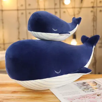 Didelis Mėlynas Banginis Iškamša Milžinišką Hugging Minkšta Pagalvėlė Žaislas Sofa Automobilių Pagalvėlė Vaikų Gimtadienio Dovana