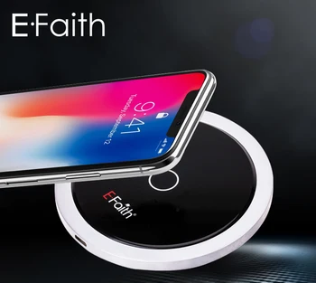 Efaith Qi Greitai Mados Įkrauti iPhone 8/X /8 Plus 10W Wireless Charging Pad Belaidis Kroviklis, skirtas Samsung Galaxy S8/S7 /S8 +