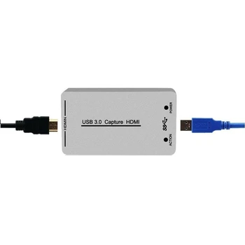 HDMI su USB3.0 Filmavimo Dongle 1080P 60HZ HD Capture Card Nešiojamų Video Konverteris, skirtas Žaidimas Video Live Transliacijos