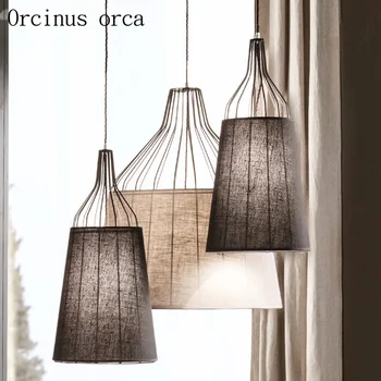 Italija modernus minimalistinio liustra svetainė, miegamasis Skandinavijos šviesos prabanga kūrybinė asmenybė LED geležies priedai veltiniams, vilna lempa