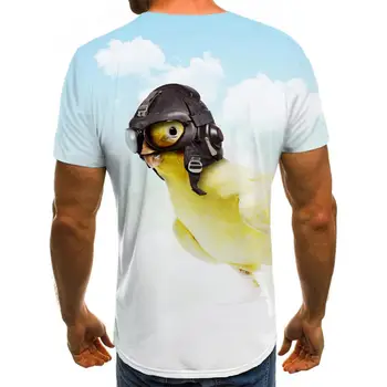KYKU Prekės, Gyvūnų T-shirt Vyrai Cloud marškinėliai-3d Hip-Hop Shirt Spausdinti Mens Drabužių vasaros Cool Plonas O-Kaklo