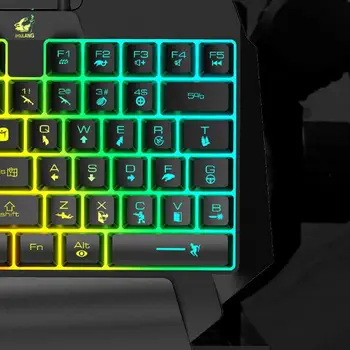 Laidinio Žaidimų Klaviatūra Vienos pusės Spalvingas Apšvietimas PUBG Žaidėjus Žaidėjai LED 39Keys Žėrintis G8C2 Profesinės Mechanica Klavišą Z0X0