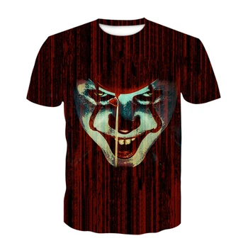 Marškinėlius Vyrų/Moterų Mados Marškinėliai 3D Spausdinimo Harley Quinn Joker Marškinėliai Vasara O-Kaklo Atsitiktinis Viršūnes Tee Klounas marškinėlius