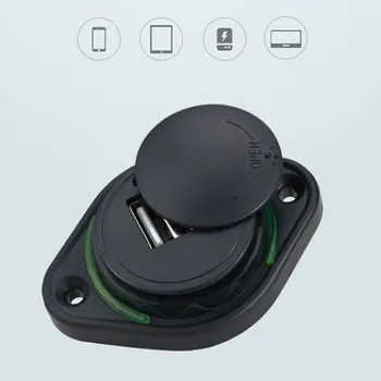 Naujas dvigubas USB automobilinis įkroviklis Vandeniui plokštumos slankiklį 3.1 12-24V Maitinimo Adapteris Automobilinis Auto Motociklas, Valtis Autobusų modifikacija