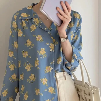 Pavasario Derliaus Dizaino, Spausdinimo moteriški Marškinėliai ilgomis Rankovėmis 
