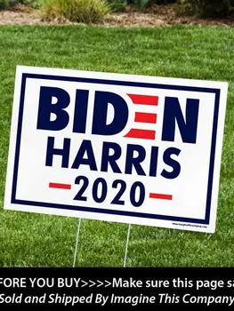 Politinės Kampanijos Kieme Ženklai Bidė Harris 2020 M. dvipusis Pasirašyti JAV Rinkimų