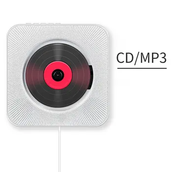 Prie sienos tvirtinamas CD Grotuvas, Bevielis Nešiojamų Namų Garso Boombox su Nuotolinio Valdymo FM Radijas MP3 USB Kūdikių Gimdymą Švietimo