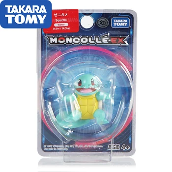 TAKARA TOMY Pokemon Pocket Monstras Lėlės Žaislas Veiksmų Skaičius, Squirtle Modelis Collectiibles Vaikų Dovanų