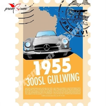 Šaldytuvas magnetas suvenyrų Mercedes-Benz Репринт винтажного постера
