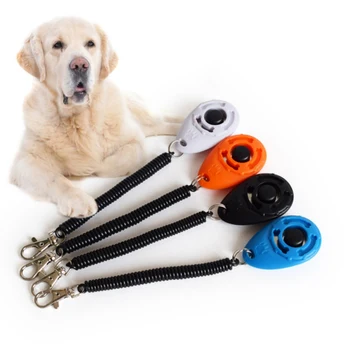 Šunų Mokymo Švilpukas Pet Mokymo Clicker + Virvelę Nustatyti Naminių Šunų Mokymai Produktų Tiekimą 4 Spalvos