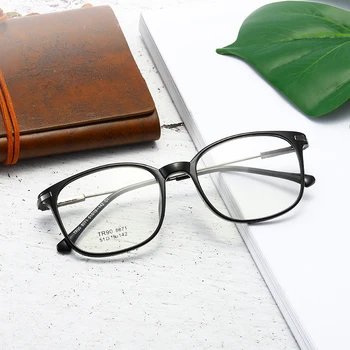 Naujas mados karšto pardavimo stačiakampio formos akinius TR90 rėmelis metalinis rėmas geros kokybės