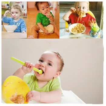 Naujas Maisto kokybės Plastiko Mikrobangų Krosnelė Kūdikiams, Kūdikių Maitinti Mokymo Dubenėlį Vaikams Patiekalai, Indai, Dovanos Vaikams