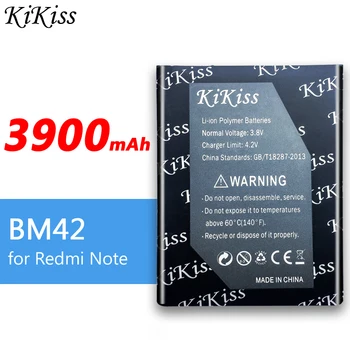 Originalus KiKiss Baterija BM42 Už Xiaomi Redmi Pastaba / Xiao mi Redmi Hongmi Pastaba 4G Premjero Baterijų 3900mAh