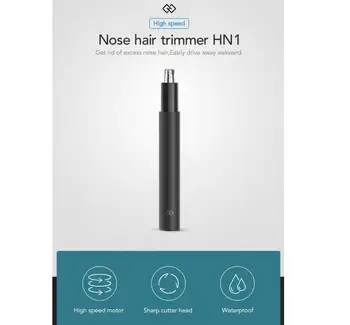 Xiaomi Mini Electric Nosies Plaukų Žoliapjovės Ausų Plaukų Skustuvas Clipper HN1 Aštriais Ašmenimis Kūno prausiklis Nešiojamų Minimalistinio Dizaino Vandeniui