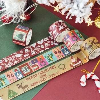 3cm Pločio Linksmų Kalėdų Santa Washi Tape 