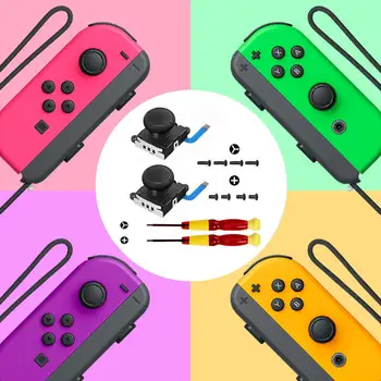 3D Pakeitimo Kreiptuką Analoginis Nykščio Stick Nintendo Jungiklis Džiaugsmas-Con Valdiklis Su Tri-Sparno Ir Kryžminis Atsuktuvas Įrankis